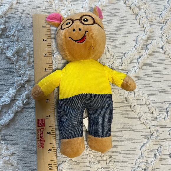 PBS Kids Arthur Embroidered Face Plush Stuffed Animal Toy Doll - Picture 2 of 2